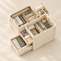 buodttda® FLIPTIDE Fold-Out Sorting Basket