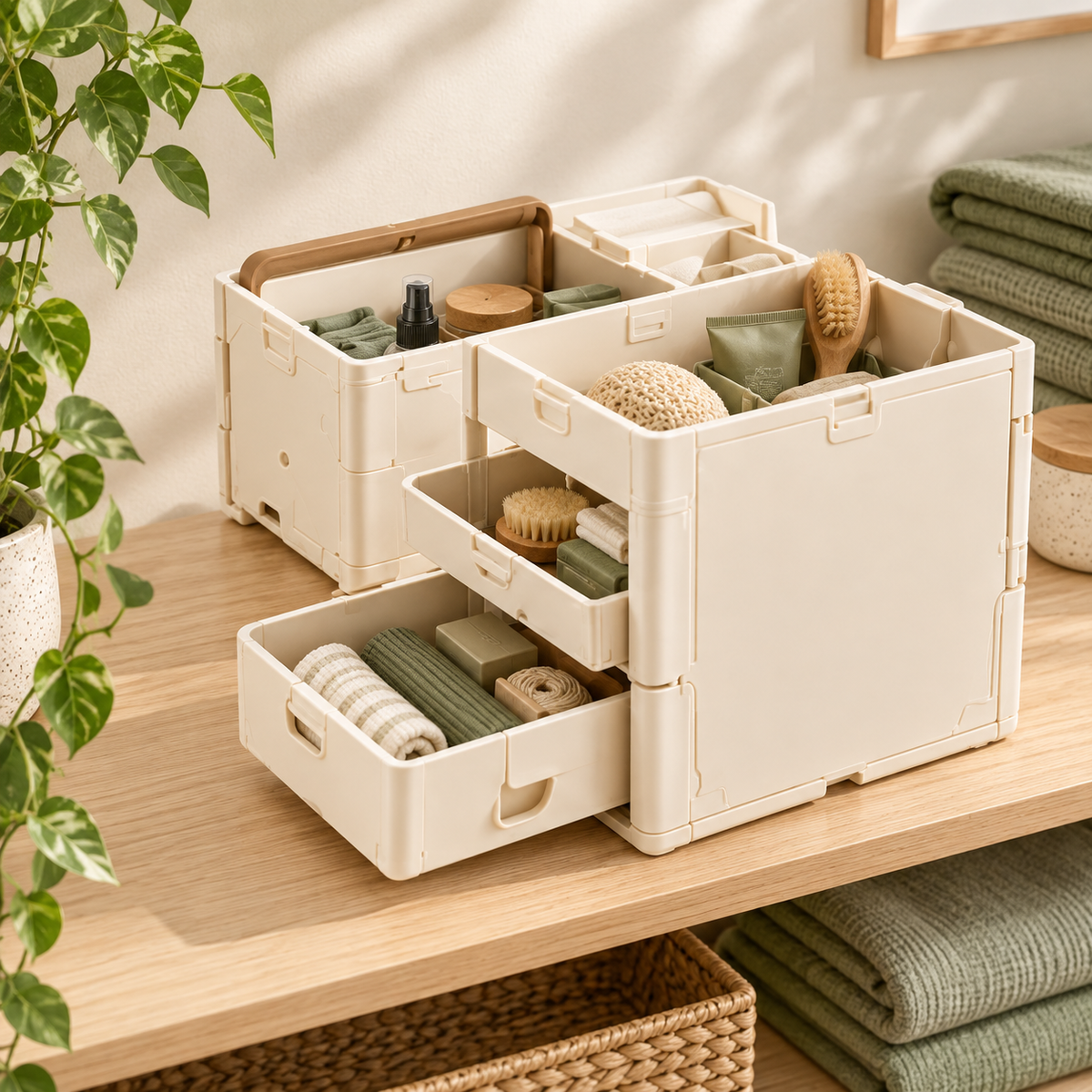 buodttda® FLIPTIDE Fold-Out Sorting Basket